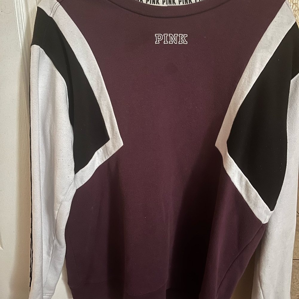 Pink Colorblock Sweatshirt - Picture 2 of 3